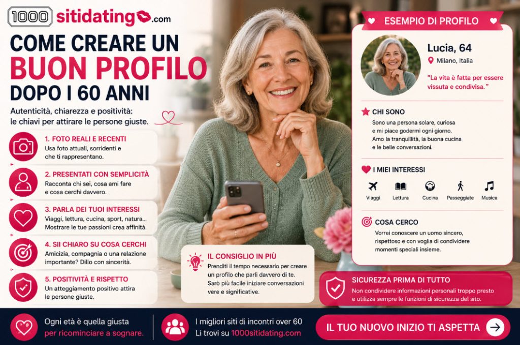 Come creare un buon profilo dopo i 60 anni