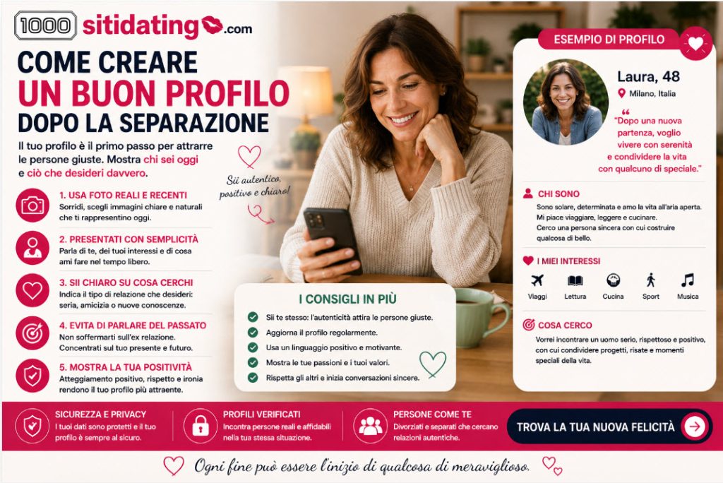 Come creare un buon profilo dopo la separazione