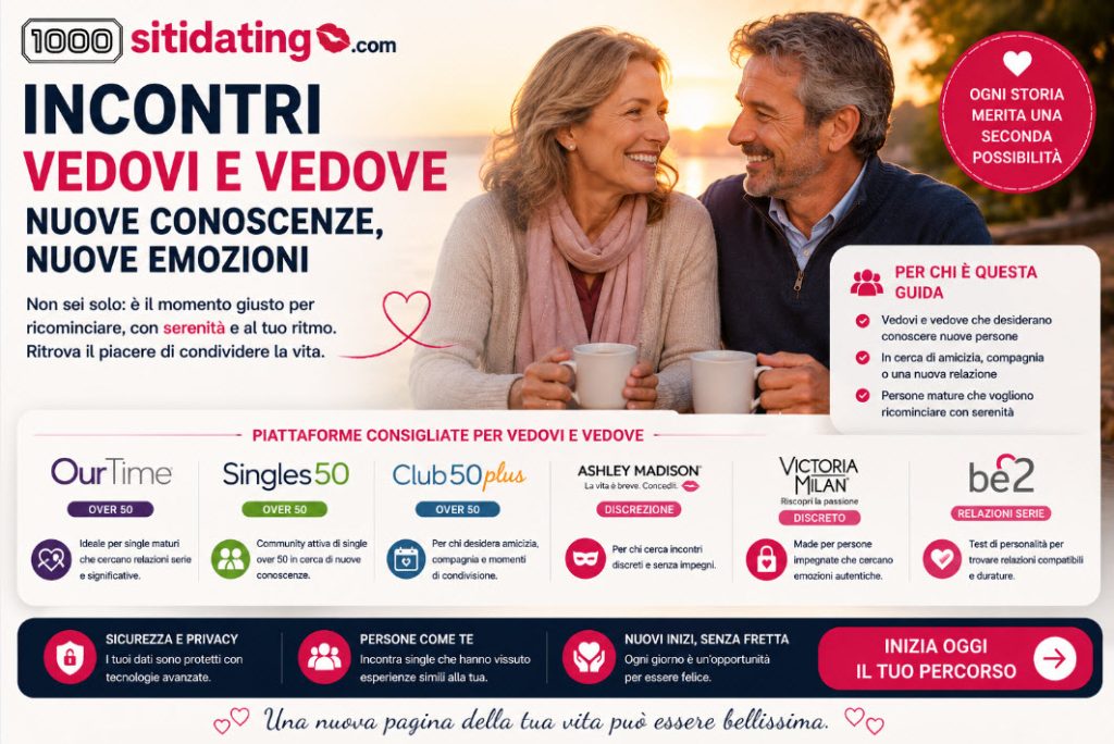 incontri vedovi